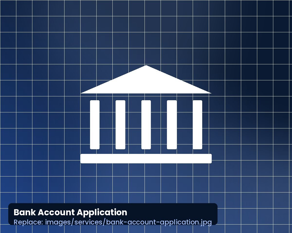 Business owner reviewing a business bank account application