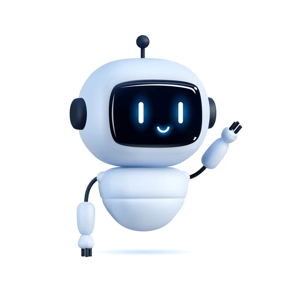 Home happy robot 3d ai character 600nw 2464455965